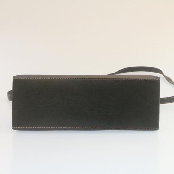 LOEWE Twist handle Velazquez Hand Bag Leather 2way Black Brown Auth am2237g - Picture 5 of 10